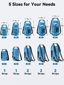 Dry Bag Waterproof for Women Men, 5L/10L/20L/30L/40L Roll Top Lightweight Dry Storage Bag Backpack with Phone Case for Travel Swimming Boating Kayaking Paddle Board Camping Beach Accessories