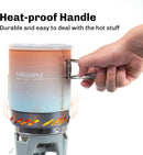 "Fixed Star 1" Personal Cooking System | Pot/Jet Burner Stove System with Electric Ignition | Ideal for Hiking, Camping, Backpacking, Fishing, Hunting Trips and Emergency Use Multi