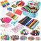 Arts and Crafts Supplies for Kids, 2000+Pcs DIY Craft Kits, Ages 6-10, Unisex, Multicolor, Modern, Includes Oxford Cloth Bag, Safetu Scissors
