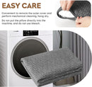 Small Shredded Memory Foam Pillow, Camping Pillow Travel Pillow - Compressible Medium Firm, Breathable Cover, Ideal Backpacking Hiking, Airplane and Car