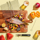 Grill Basket Set, Barbecue BBQ Grilling, Stainless Steel Folding Portable Outdoor Camping Rack for Fish, Shrimp, Vegetables, Cooking Accessories, Gifts for Dad, Husband, Friends