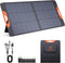 100W Portable Solar Panel,Camping Essentials, 20V ETFE Foldable Solar Charger for Power Station,Qc3.0 USB-A &Type-C Output,23.5% High Efficiency IP67 Waterproof for Camping RV Hurricane