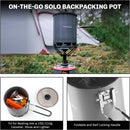 Petrel Ultralight Pot- High Efficiency Aluminum Camping and Backpacking Pot with Heat-Proof Handle, Portable and Compact