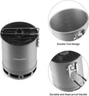 Petrel Ultralight Pot- High Efficiency Aluminum Camping and Backpacking Pot with Heat-Proof Handle, Portable and Compact