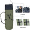 Durable Canvas Fishing Rod & Reel Organizer Bag Travel Carry Case Bag- Holds 5 Poles & Tackle