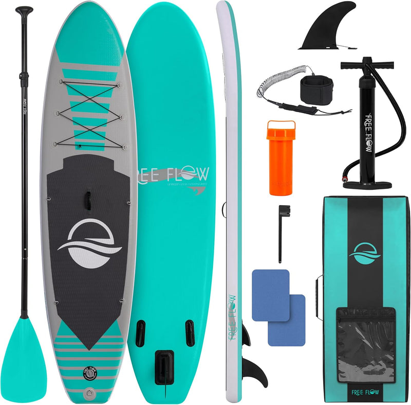 Inflatable Stand up Paddle Board with Premium SUP Accessories – Wide Stable Design with Non-Slip EVA Deck Pad for Adults and Youth of All Skill Levels