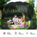 Screen House Gazebo, 6-10-15 Person Pop up Igloo Screened Canopy Tent with Mosquito Netting Sides, Instant UV Resistant Sun Shelter for Garden, Patio, Backyard