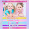 Art Craft Making Kit,Diy Bracelets Jewelry Activity Making Set with Charm Stickers Girls Kids Friendship Birthday Present Party Favor Kits for Ages 6, 7, 8, 9, 10, 11, 12