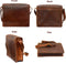 Chelsea Handmade Genuine Leather Crossbody Laptop Messenger Shoulder Bag 14 Inch Satchel for Men and Women Crazy Horse Distressed Vintage Brown