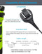 3.5Mm Listen Only Earpiece Compatible with Speaker Mic, Acoustic Tube Receive Only Headset with 3 Earmolds, for Police Security and Law Enforcement Use