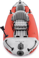 68309EP Excursion Pro K2 Inflatable Kayak Set: Includes Deluxe 86In Kayak Paddles and High-Output Pump – Supertough PVC – Adjustable Bucket Seat – 2-Person – 400Lb Weight Capacity