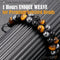 Triple Protection Bracelet, Genuine Tigers Eye Black Obsidian and Hematite 8Mm Beads Bracelet for Men Women, Crystal Jewelry Stone Bracelets Christmas Gifts for Men Bring Luck Prosperity