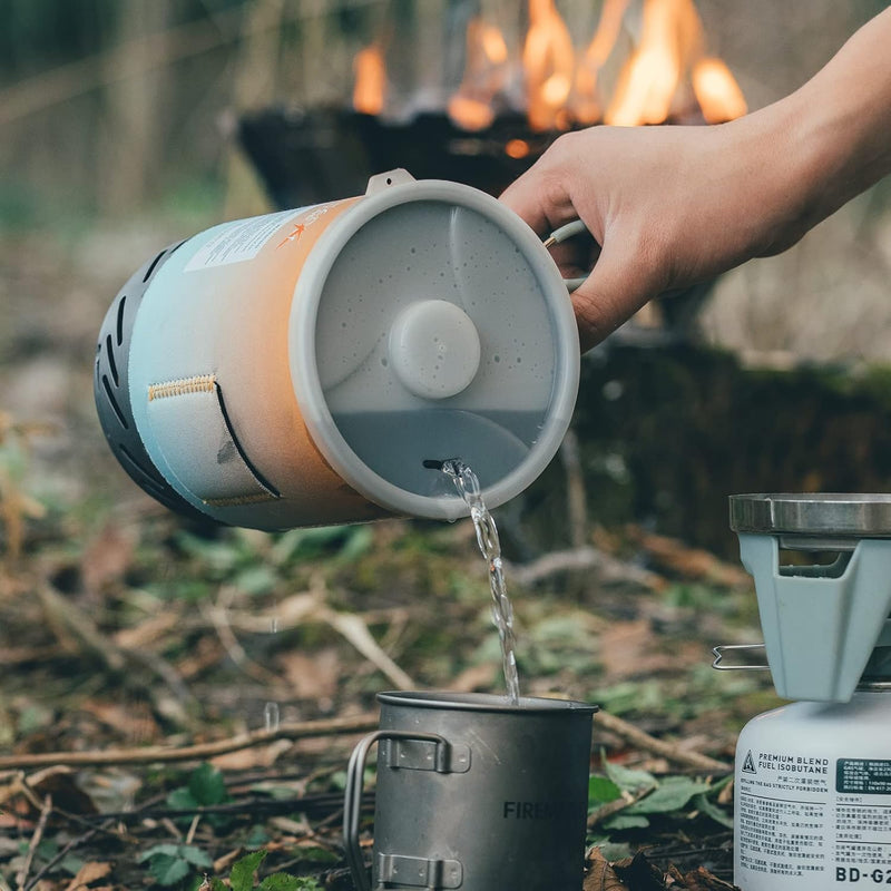 "Fixed Star 1" Personal Cooking System | Pot/Jet Burner Stove System with Electric Ignition | Ideal for Hiking, Camping, Backpacking, Fishing, Hunting Trips and Emergency Use Multi