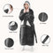 Wearable Blanket Hoodie as Gifts for Women, Long Sherpa Fleece Hooded Blankets with Oversize Hood and Pocket, Warm and Cozy Sweatshirt with Belt, Winter Gift