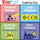 My First Sewing Kit for Beginner Kids Arts & Crafts, 7 Easy DIY Projects of Stuffed Animal Dolls and Plush Pillow Craft, Instructions & Felt, Gift for Girls, Boys, Learn to Sew, Embroidery