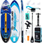 TRUISLAND Inflatable Paddle Board, Stand up Paddle Board with Backpack, Non-Slip Thickened Deckpad, Waterproof Phone Case, Leash, Paddle, Hand Pump