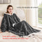 Wearable Blanket Hoodie as Gifts for Women, Long Sherpa Fleece Hooded Blankets with Oversize Hood and Pocket, Warm and Cozy Sweatshirt with Belt, Winter Gift