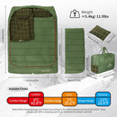 0 Degree and 40 Degree Flannel Two Person Sleeping Bag with Pillows for Adults, Couples & Family, Doublewide Double Sleeping Bag 2 Person for All Seasons Camping Hiking Backpacking