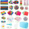 Arts and Crafts Supplies for Kids, 2000+Pcs DIY Craft Kits, Ages 6-10, Unisex, Multicolor, Modern, Includes Oxford Cloth Bag, Safetu Scissors