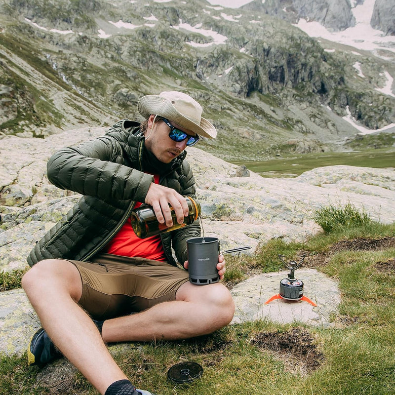 Petrel Ultralight Pot- High Efficiency Aluminum Camping and Backpacking Pot with Heat-Proof Handle, Portable and Compact