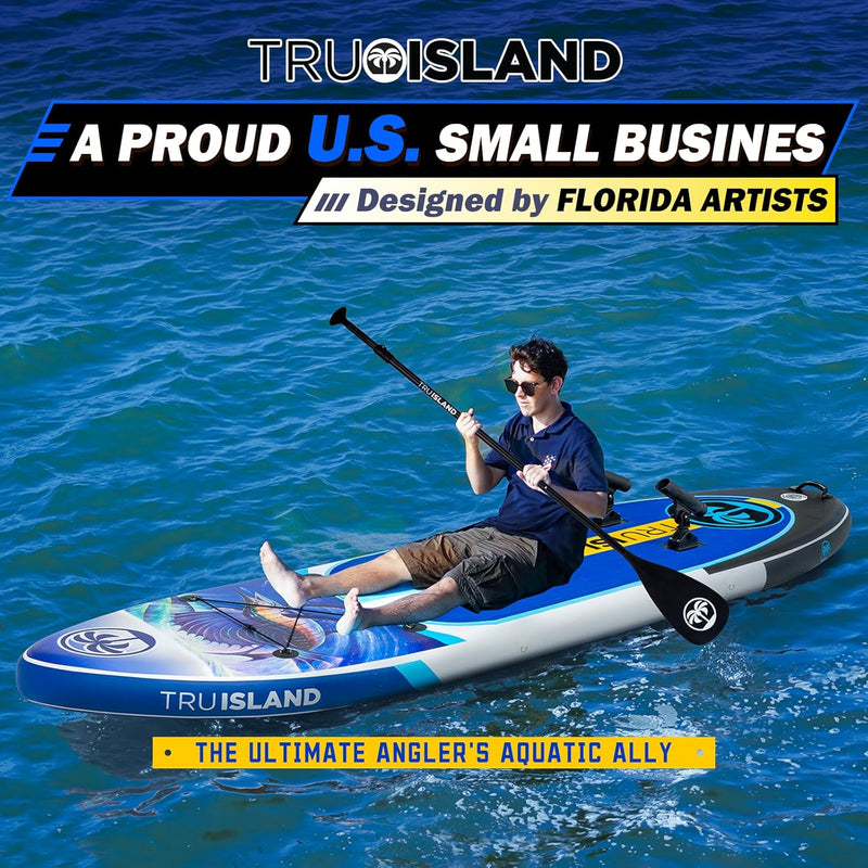 TRUISLAND Inflatable Paddle Board, Stand up Paddle Board with Backpack, Non-Slip Thickened Deckpad, Waterproof Phone Case, Leash, Paddle, Hand Pump