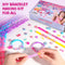 Art Craft Making Kit,Diy Bracelets Jewelry Activity Making Set with Charm Stickers Girls Kids Friendship Birthday Present Party Favor Kits for Ages 6, 7, 8, 9, 10, 11, 12