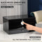 Jewelry Box with Fingerprint Lock, Black Wood Piano Lacquer Jewellery Organizer Storage Box with Drawer, 3-Layer Full Lockable, for Women or Men'S Gift