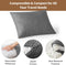 Small Shredded Memory Foam Pillow, Camping Pillow Travel Pillow - Compressible Medium Firm, Breathable Cover, Ideal Backpacking Hiking, Airplane and Car