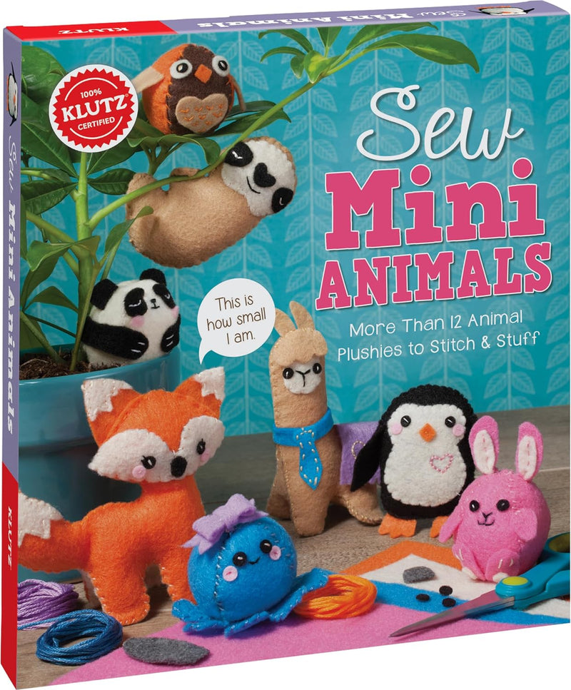 Sew Mini Animals ( Craft Kit) 8" Length X 1.5" Width X 9" Height