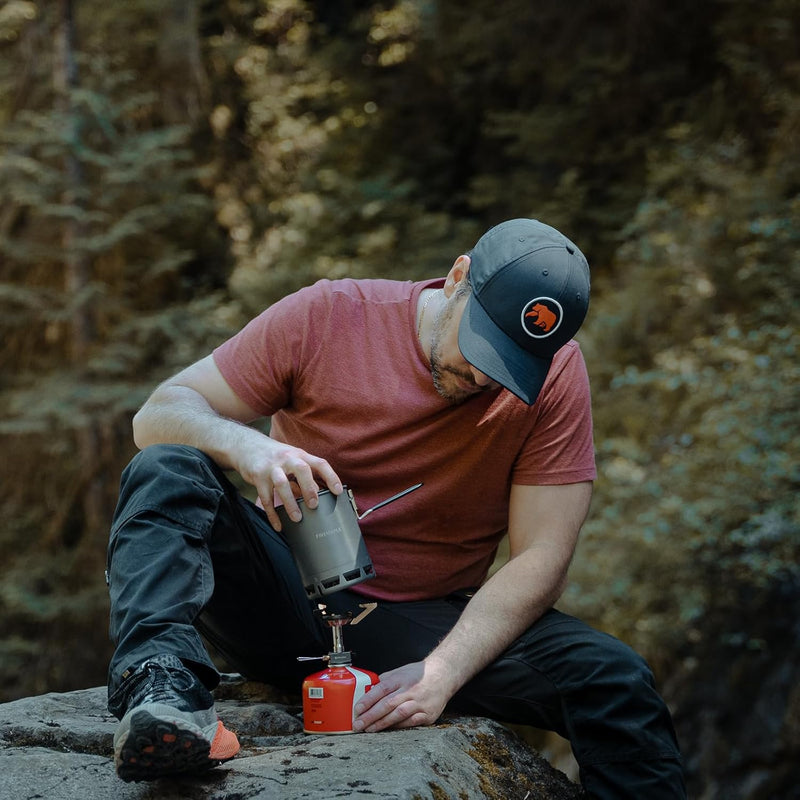 Petrel Ultralight Pot- High Efficiency Aluminum Camping and Backpacking Pot with Heat-Proof Handle, Portable and Compact