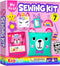 My First Sewing Kit for Beginner Kids Arts & Crafts, 7 Easy DIY Projects of Stuffed Animal Dolls and Plush Pillow Craft, Instructions & Felt, Gift for Girls, Boys, Learn to Sew, Embroidery