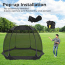 Screen House Gazebo, 6-10-15 Person Pop up Igloo Screened Canopy Tent with Mosquito Netting Sides, Instant UV Resistant Sun Shelter for Garden, Patio, Backyard