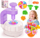 Toys for Girls 3 4 5 6 7 8 9 10 Years Old, DIY Craft Kits for Kids, Fabric Flower Bouquets for Girls Gifts, Educational Learning Detective Toys for Toddler Kids,Birthdays Gifts (Purple)
