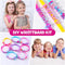Art Craft Making Kit,Diy Bracelets Jewelry Activity Making Set with Charm Stickers Girls Kids Friendship Birthday Present Party Favor Kits for Ages 6, 7, 8, 9, 10, 11, 12