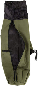 Durable Canvas Fishing Rod & Reel Organizer Bag Travel Carry Case Bag- Holds 5 Poles & Tackle