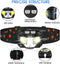 Headlamp Flashlight, Lumen Ultra-Light Bright LED Rechargeable Headlight with White Red Light, 2-Pack Waterproof Motion Sensor Head Lamp,8 Modes for Outdoor Camping Running Hiking Fishing