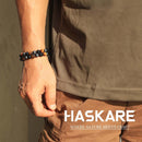 Triple Protection Bracelet, Genuine Tigers Eye Black Obsidian and Hematite 8Mm Beads Bracelet for Men Women, Crystal Jewelry Stone Bracelets Christmas Gifts for Men Bring Luck Prosperity