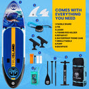 TRUISLAND Inflatable Paddle Board, Stand up Paddle Board with Backpack, Non-Slip Thickened Deckpad, Waterproof Phone Case, Leash, Paddle, Hand Pump