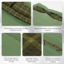 0 Degree and 40 Degree Flannel Two Person Sleeping Bag with Pillows for Adults, Couples & Family, Doublewide Double Sleeping Bag 2 Person for All Seasons Camping Hiking Backpacking