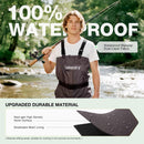 Unisex Fishing Waders 2-Ply Nylon/Pvc Chest Waders for Men, Waterproof Fishing Hunting Waders