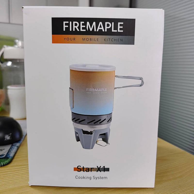 "Fixed Star 1" Personal Cooking System | Pot/Jet Burner Stove System with Electric Ignition | Ideal for Hiking, Camping, Backpacking, Fishing, Hunting Trips and Emergency Use Multi