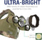 Camouflaged Headlamp Ultra Bright USB Rechargeable Head Lamp. Tactical Head Flashlight Designed Especially for Hunting & Fishing. LED Headlamps LUMINUS 1080 Lumens Headlight with Red Light