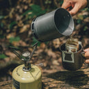 Petrel Ultralight Pot- High Efficiency Aluminum Camping and Backpacking Pot with Heat-Proof Handle, Portable and Compact