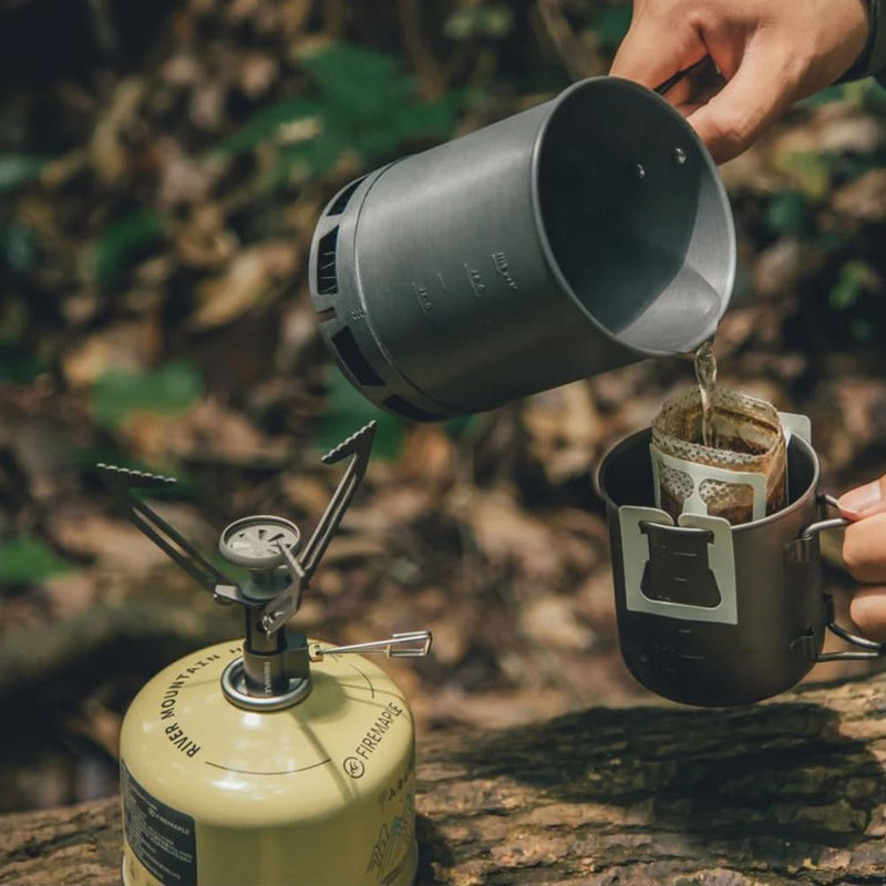 Petrel Ultralight Pot- High Efficiency Aluminum Camping and Backpacking Pot with Heat-Proof Handle, Portable and Compact